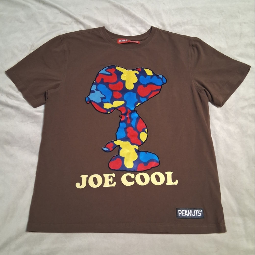 Peanuts Snoopy Joe Cool Unique Velvet Print Size Lg